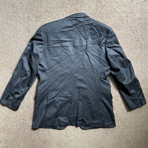 Tommy Hilfiger Blazer Mens 42R 100% Wool Sports Coat 2 Button Close Pockets Grey - Picture 2 of 15